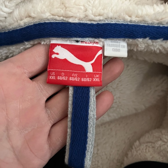 Men’s Navy Blue Sherpa zip up by puma - Picture 8 of 14